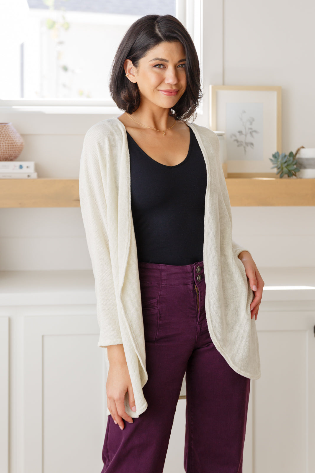 How's It Going Open Front Cardigan - Charming Charlie