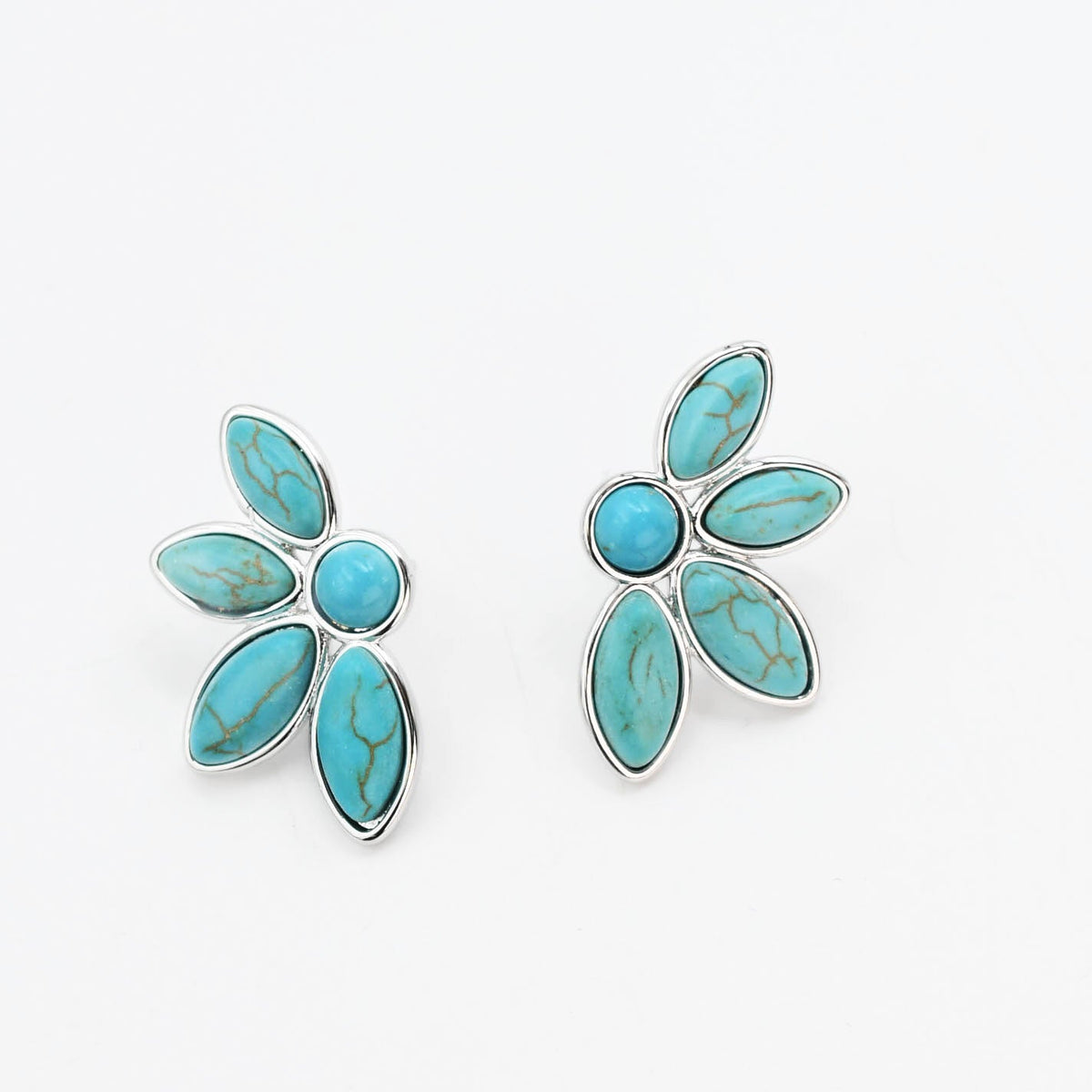 waterproof hypoallergenic silver earrings, tarnish free silver jewelry, dainty silver earrings, silver hoop earrings, handcrafted gemstone silver earrings, boutique wholesale earrings, everyday silver jewelry, high-quality silver earrings,turquoise earrings