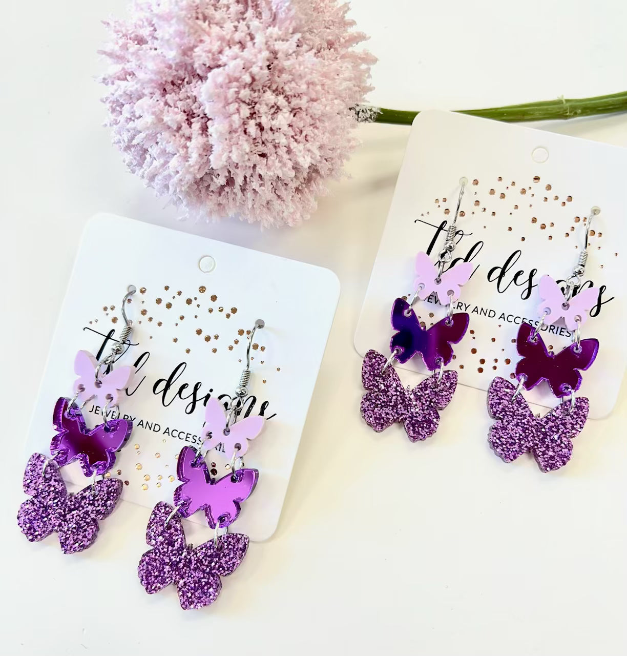 Triple Purple Butterflies - Charming Charlie