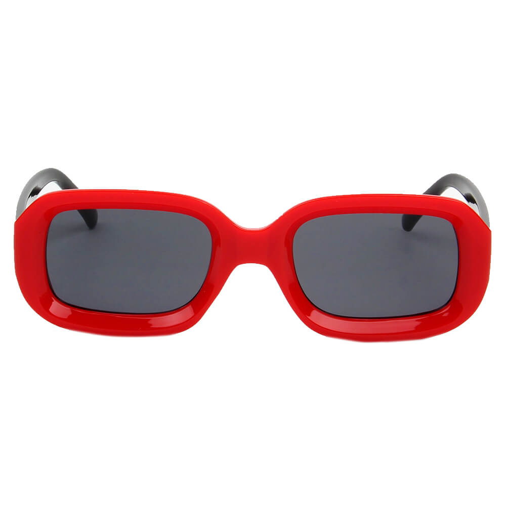ERII | S1050 - Women Retro Vintage Square Sunglasses - Cramilo Eyewear - Stylish Trendy Affordable Sunglasses Clear Glasses Eye Wear Fashion