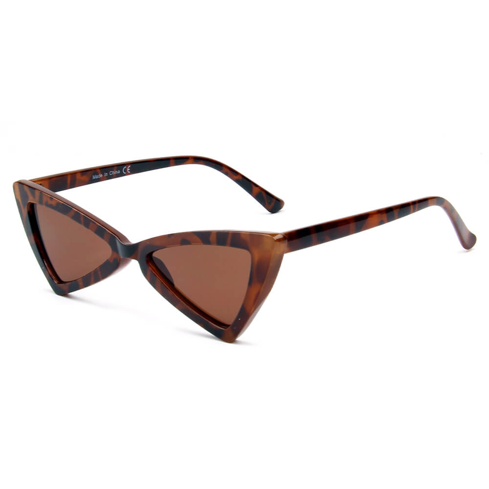 FIRENZE | S1053 - Women High Pointed Cat Eye Sunglasses - Cramilo Eyewear - Stylish Trendy Affordable Sunglasses Clear Glasses Eye Wear Fashion