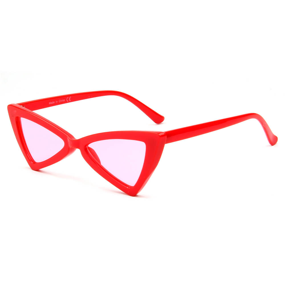 FIRENZE | S1053 - Women High Pointed Cat Eye Sunglasses - Cramilo Eyewear - Stylish Trendy Affordable Sunglasses Clear Glasses Eye Wear Fashion