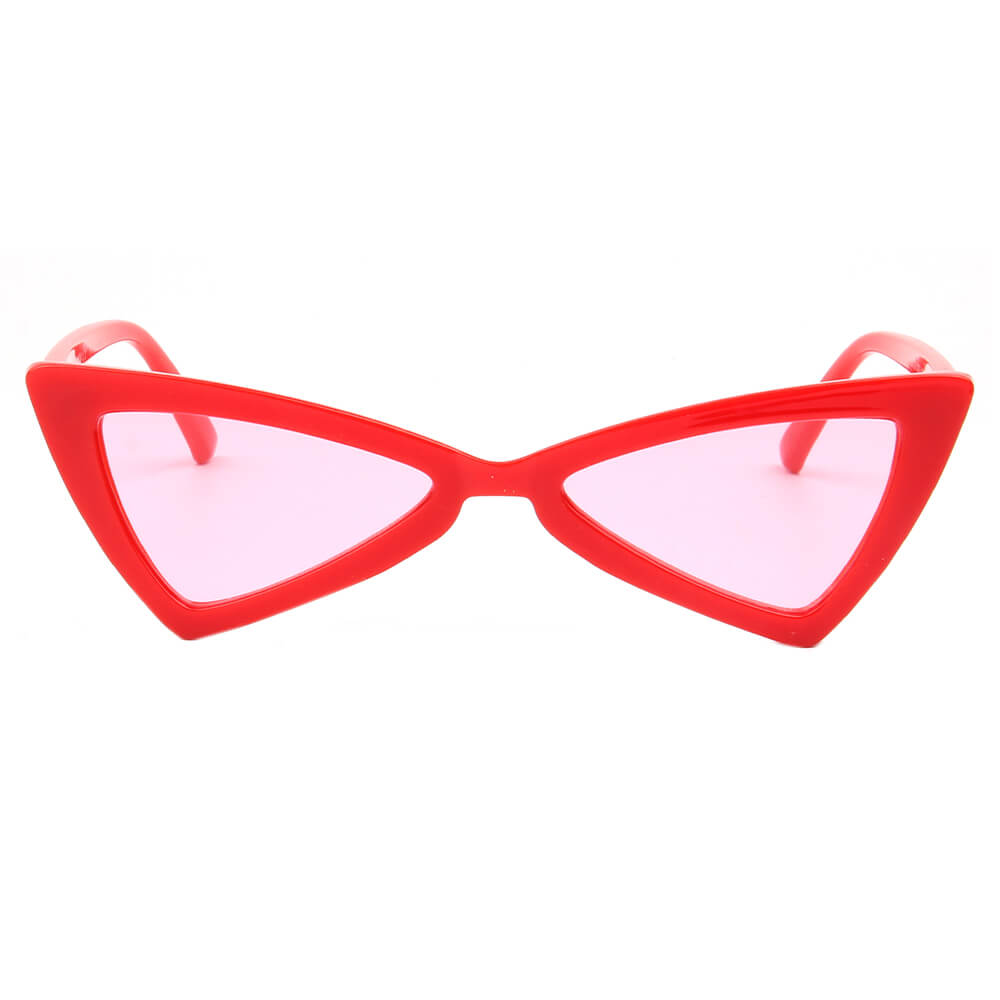 FIRENZE | S1053 - Women High Pointed Cat Eye Sunglasses - Cramilo Eyewear - Stylish Trendy Affordable Sunglasses Clear Glasses Eye Wear Fashion