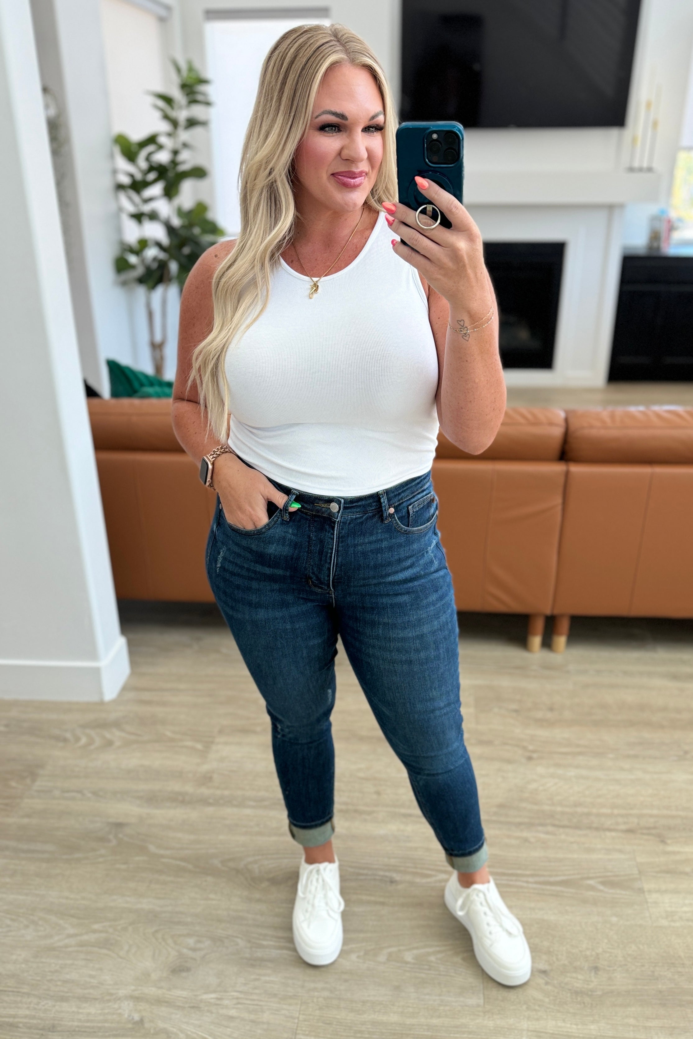 Cora High Rise Control Top Skinny Jeans - Charming Charlie