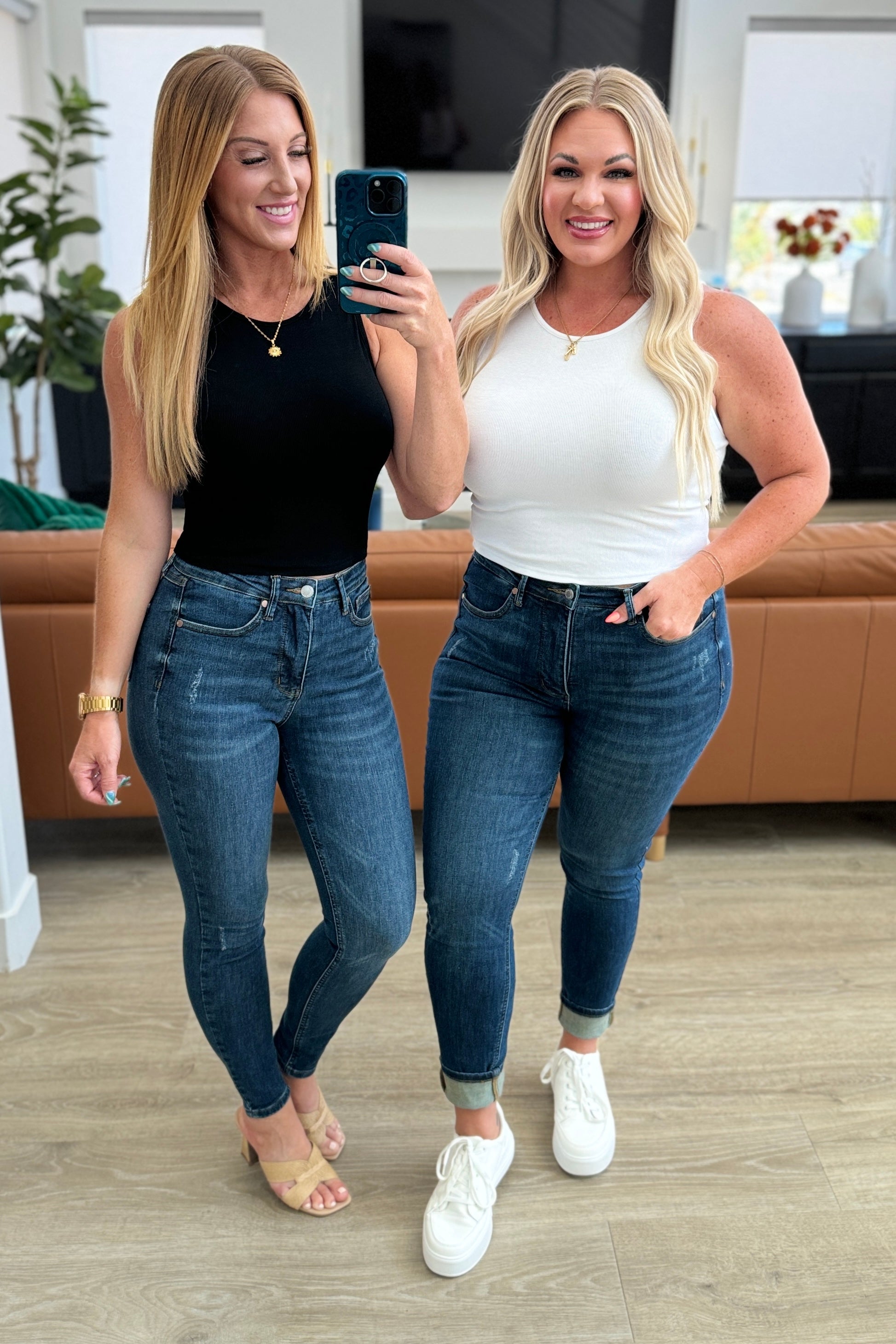 Cora High Rise Control Top Skinny Jeans - Charming Charlie