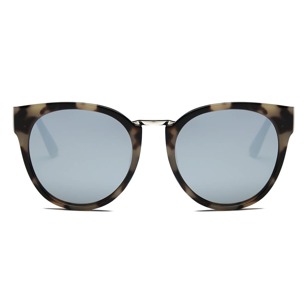 BILBAO | S1014 - Women Round Cat Eye Sunglasses Circle - Cramilo Eyewear - Stylish Trendy Affordable Sunglasses Clear Glasses Eye Wear Fashion