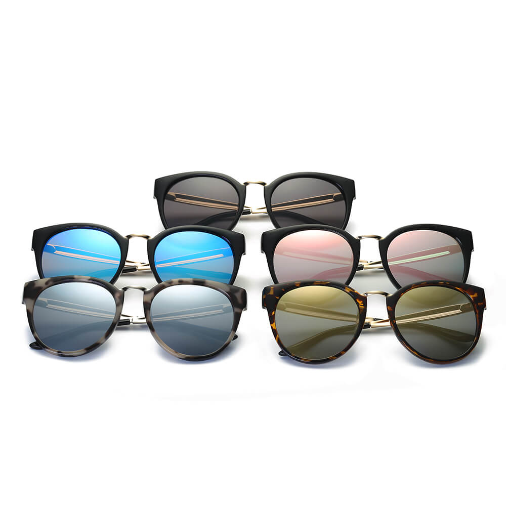 BILBAO | S1014 - Women Round Cat Eye Sunglasses Circle - Cramilo Eyewear - Stylish Trendy Affordable Sunglasses Clear Glasses Eye Wear Fashion