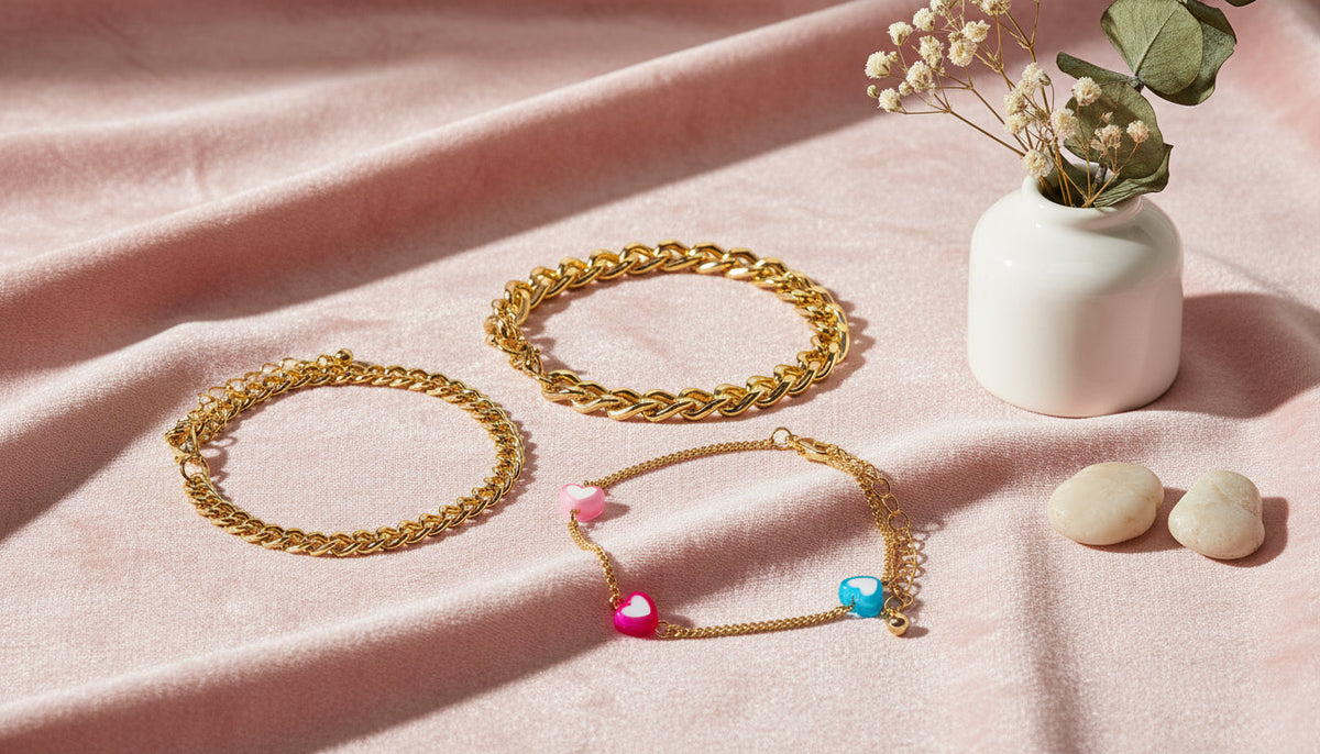 3 Row Heart Bracelet - Charming Charlie
