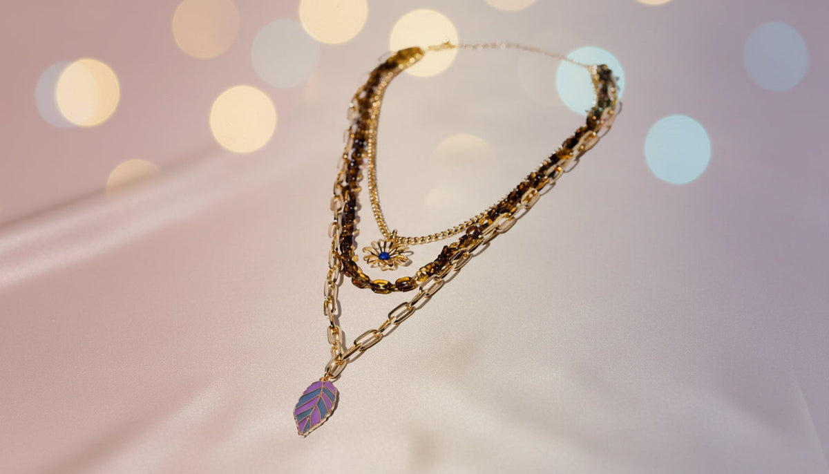 Novelty Prelayered Necklace with Feather - Charming Charlie