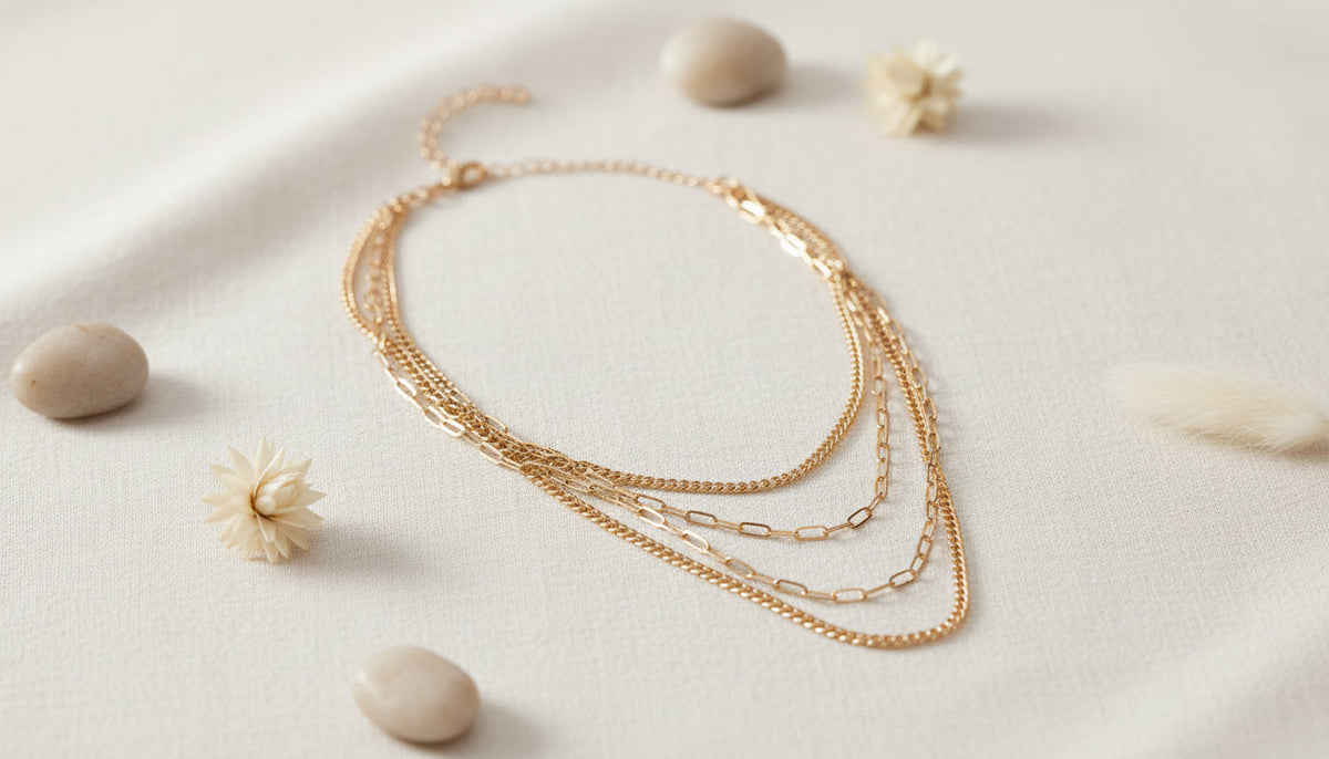 Layered Gold Chain Necklace - Charming Charlie