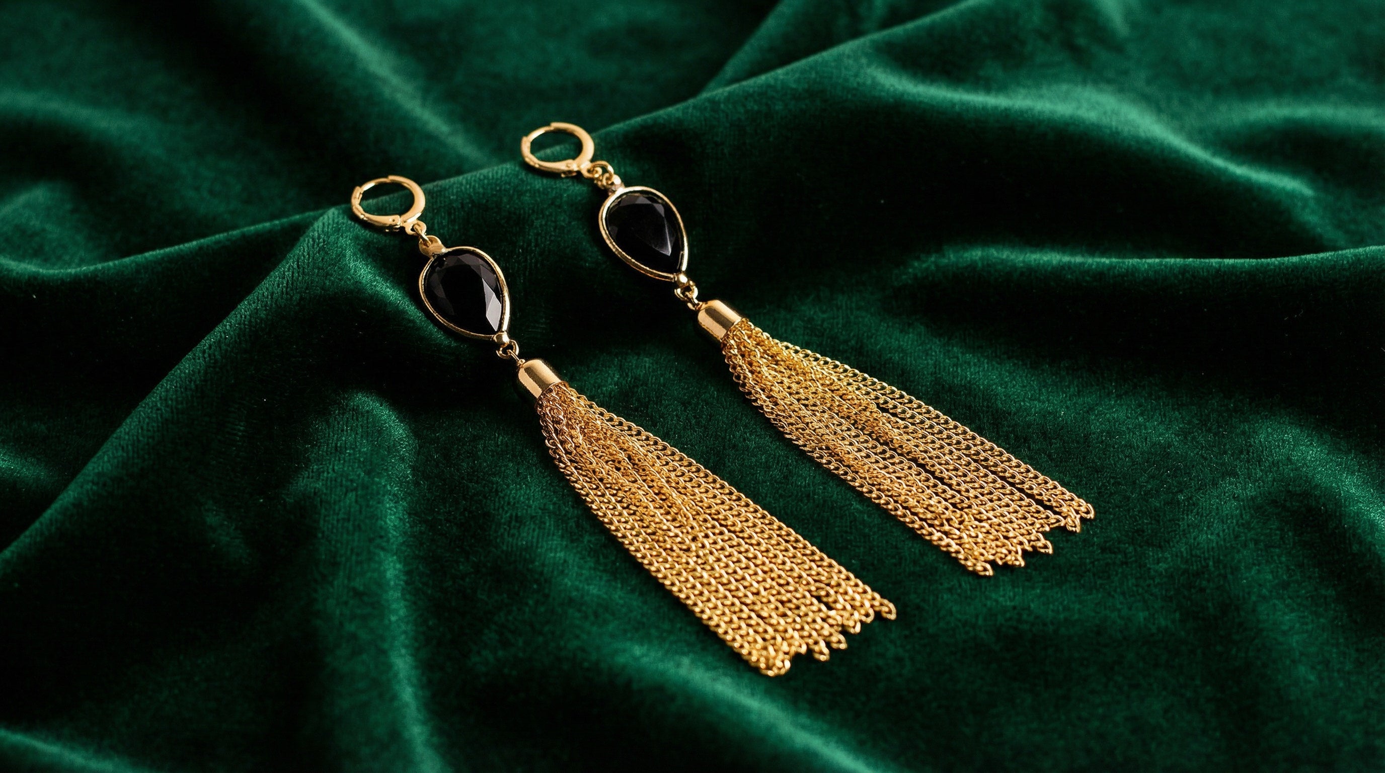 Black Tassle Earrings - Charming Charlie