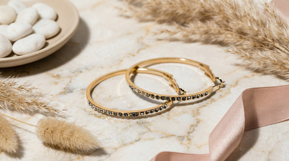 Crystal Hoop Earring - Charming Charlie