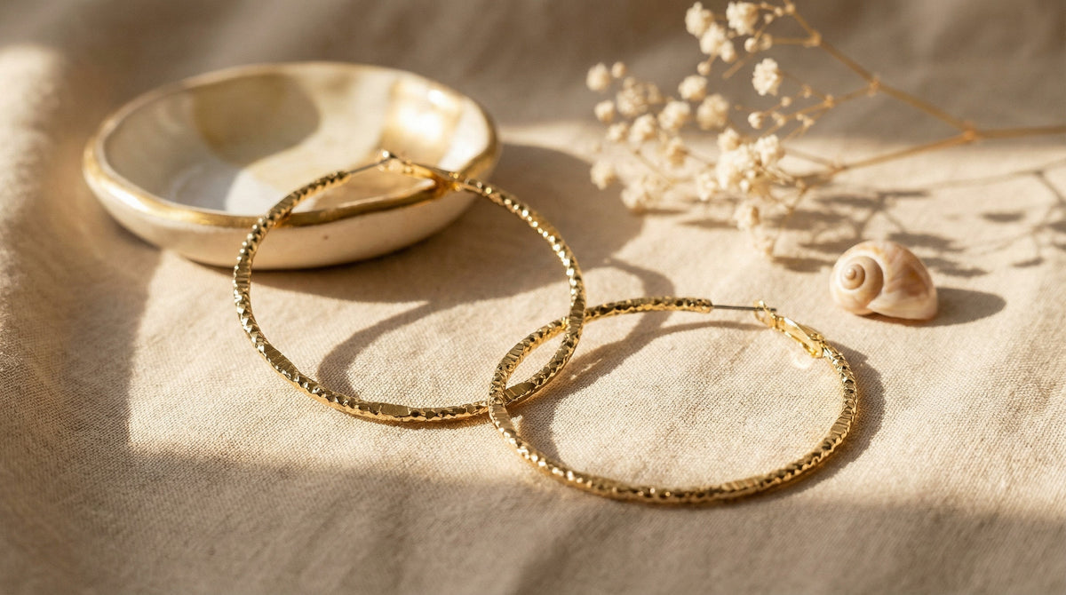 Delicate Gold Hoop Earrings - Charming Charlie
