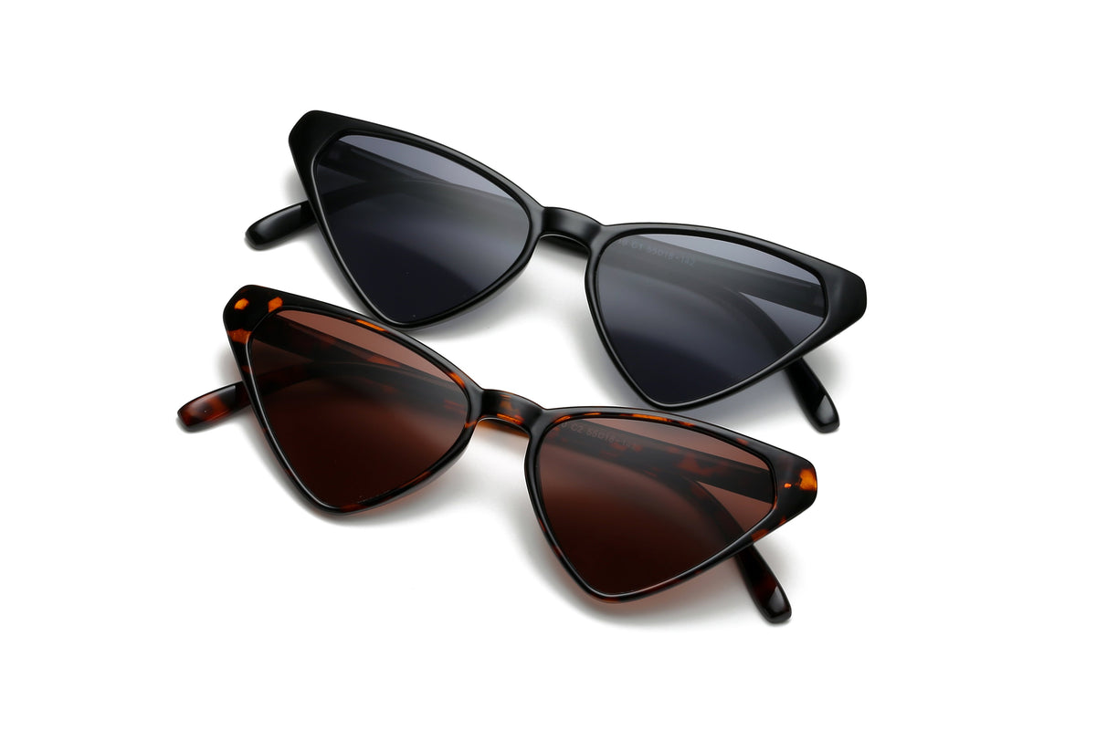 Samara | Women High Pointed Retro Cat Eye Sunglasses - Charming Charlie