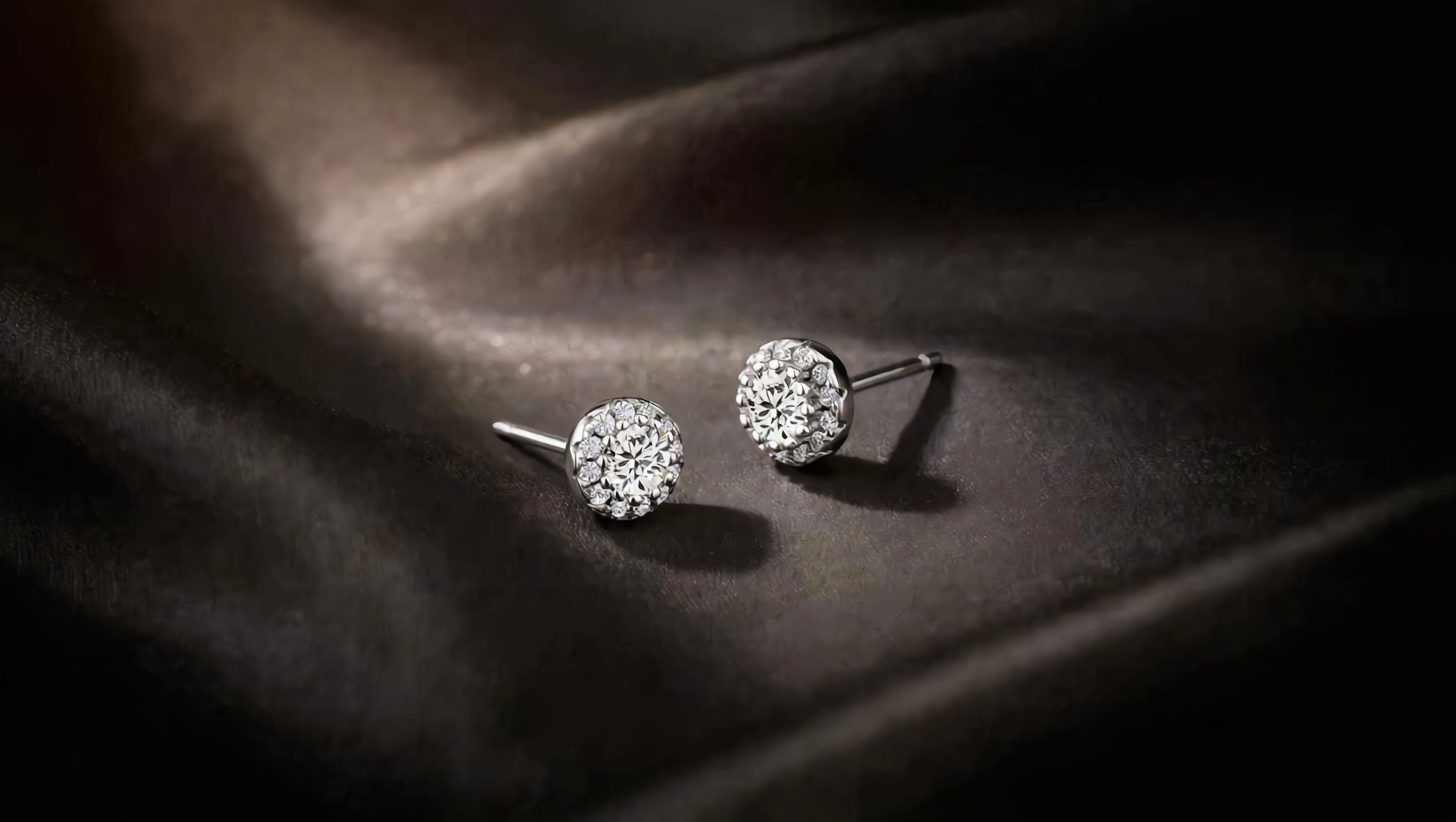 GL Creations- Sterling Silver CZ Halo Stud Earring - Charming Charlie