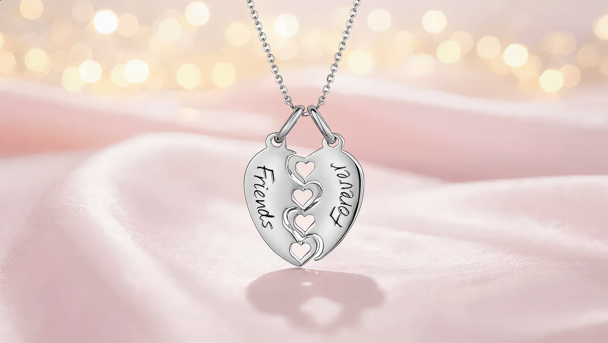 GL Creations- Sterling Silver Friends Forever Pendant Necklace - Charming Charlie