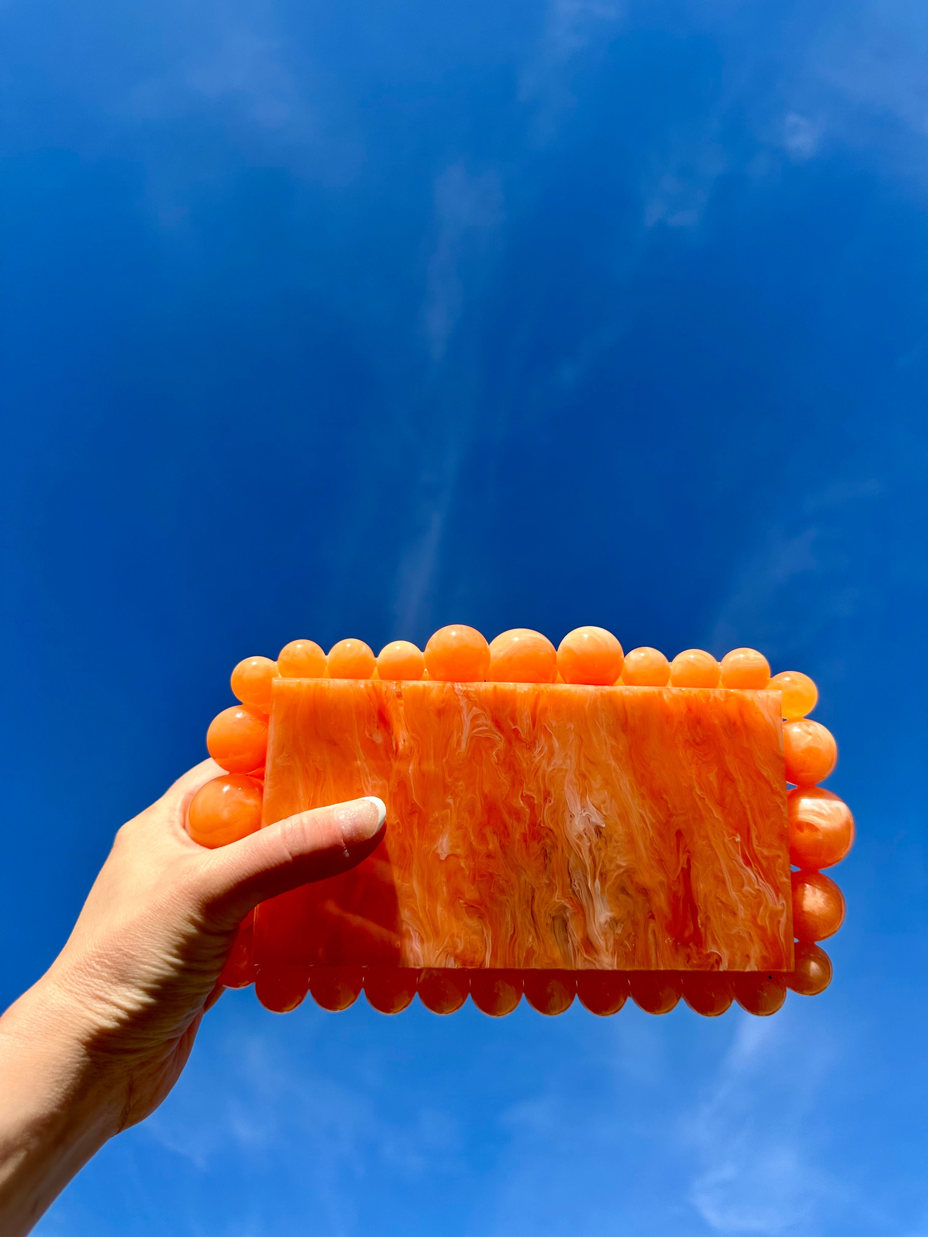 Daphne Clutch - Orange - Charming Charlie