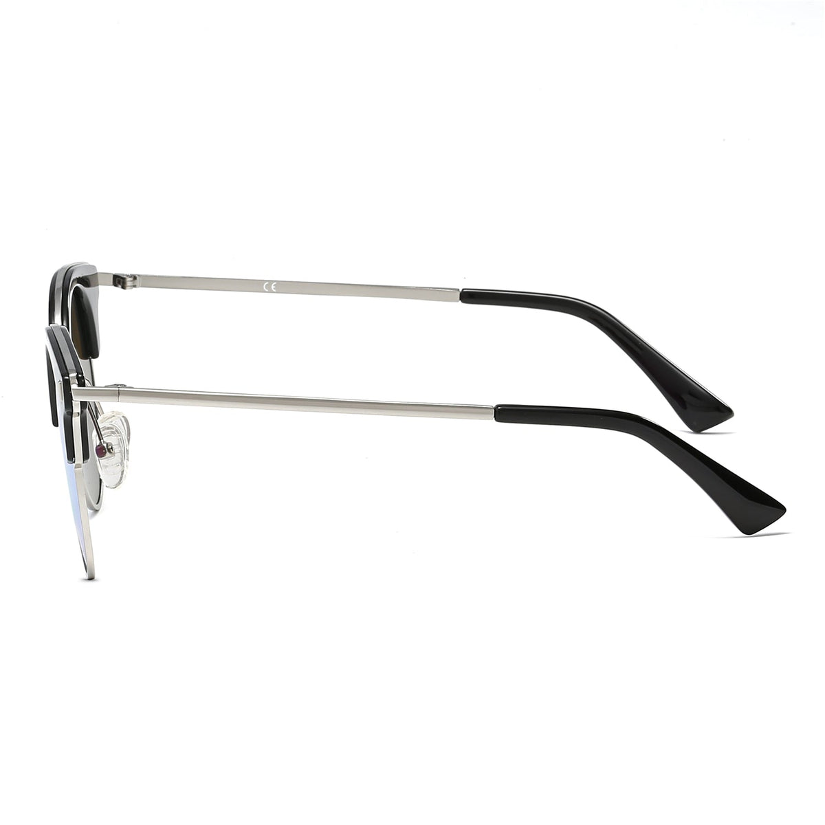 BILOXI | Women Half Frame Round Cat Eye Polarized Sunglasses - Charming Charlie