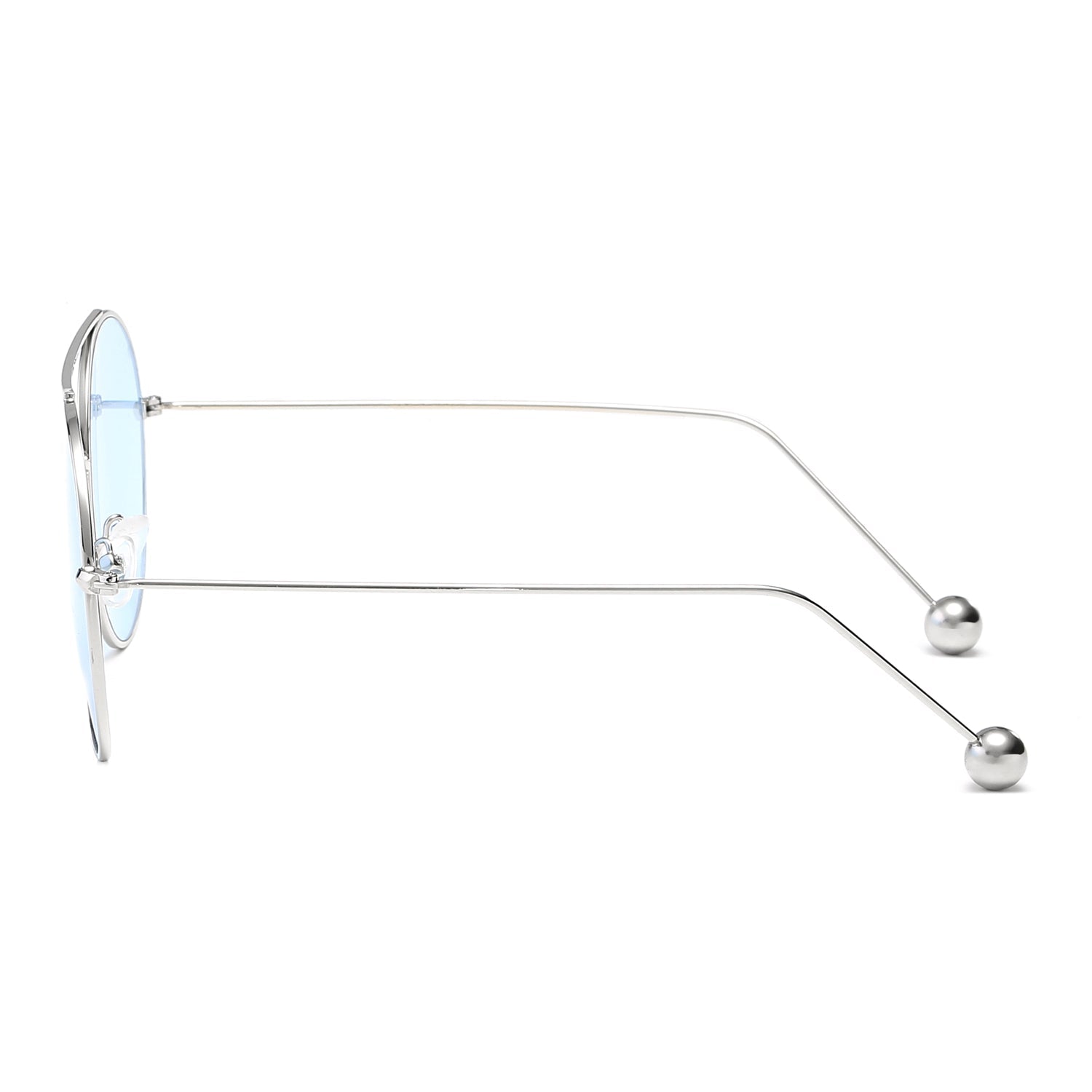 EUREKA | Unisex Round Tinted Lens Aviator Clear Glasses Balled Sunglasses - Charming Charlie