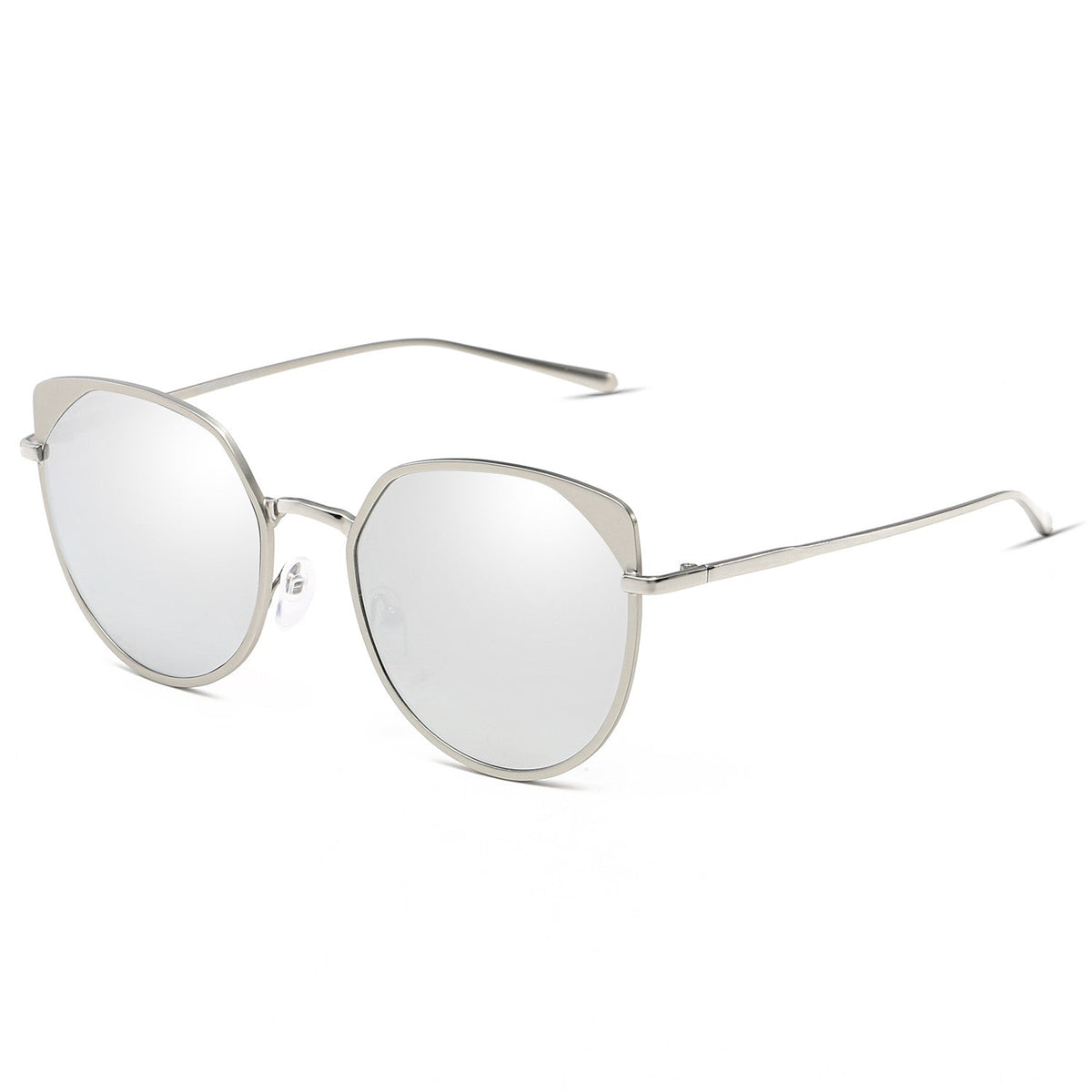 HERSHEY | Women's Flat Lens Metal Frame Cat Eye Sunglasses - Charming Charlie