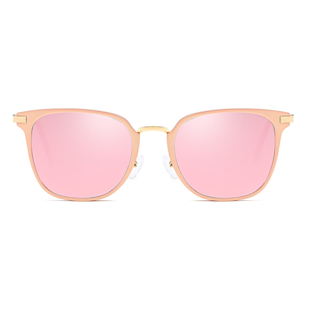 CAMBRIDGE | Pillowed Rectangle Flat Lens Horned Rim Sunglasses - Charming Charlie