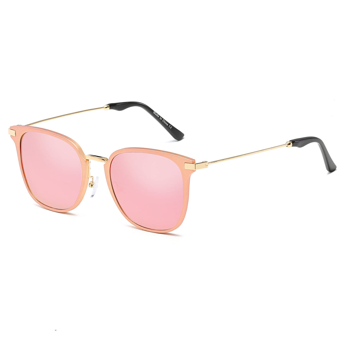CAMBRIDGE | Pillowed Rectangle Flat Lens Horned Rim Sunglasses - Charming Charlie