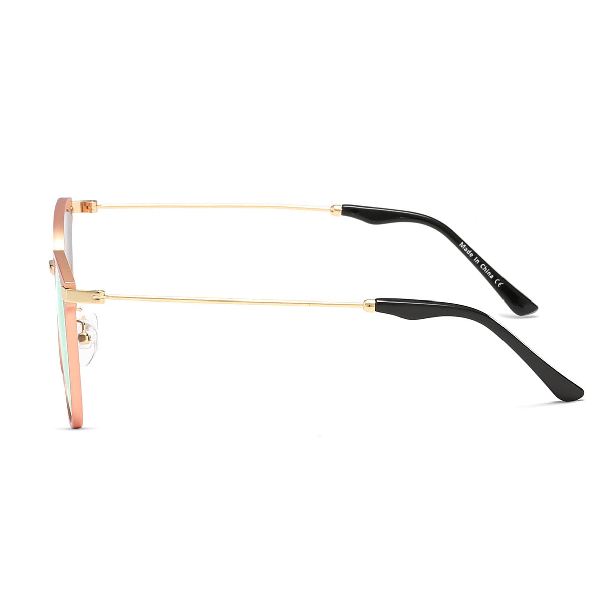 CAMBRIDGE | Pillowed Rectangle Flat Lens Horned Rim Sunglasses - Charming Charlie