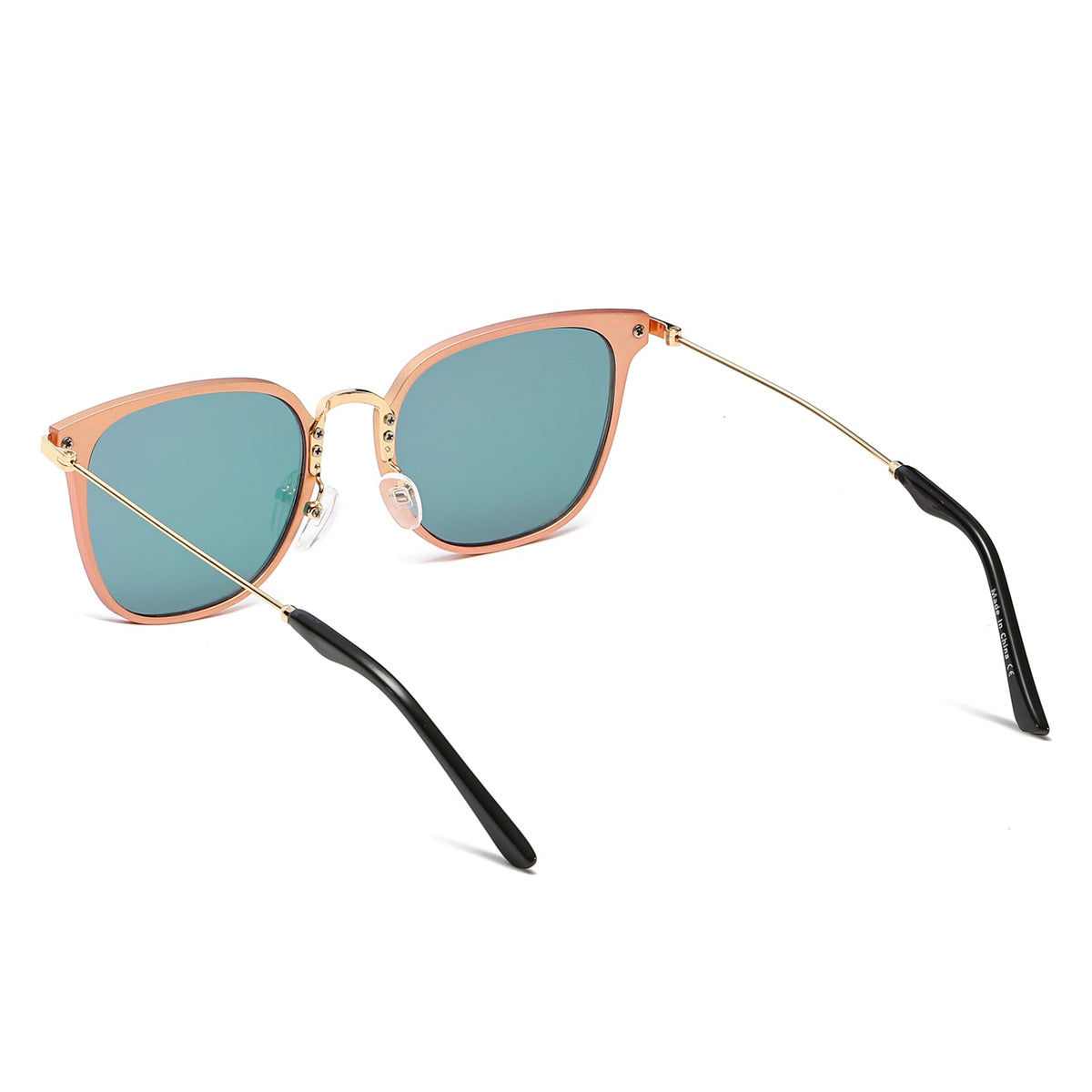 CAMBRIDGE | Pillowed Rectangle Flat Lens Horned Rim Sunglasses - Charming Charlie