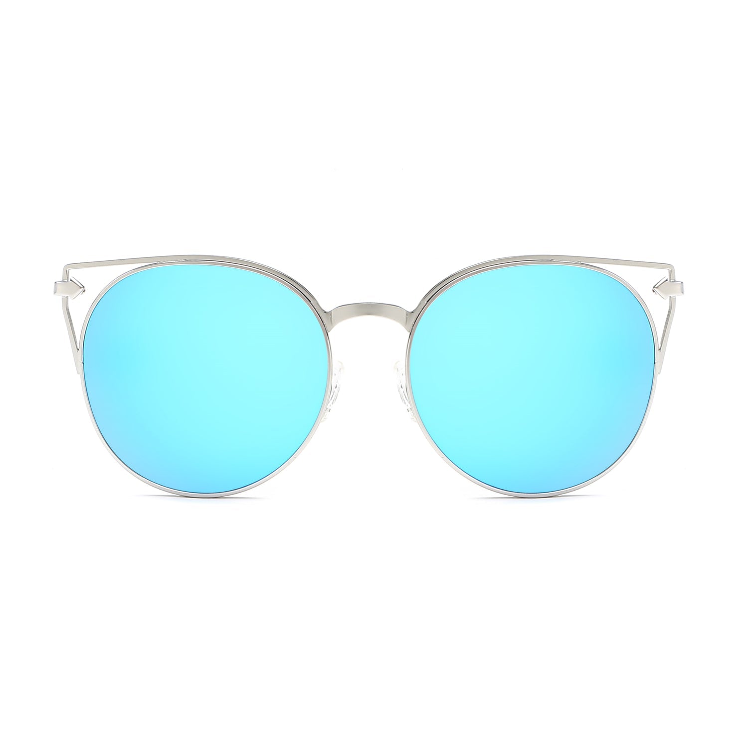CLAYTON | Women Round Petite Cat Eye Sunglasses Circle - Charming Charlie