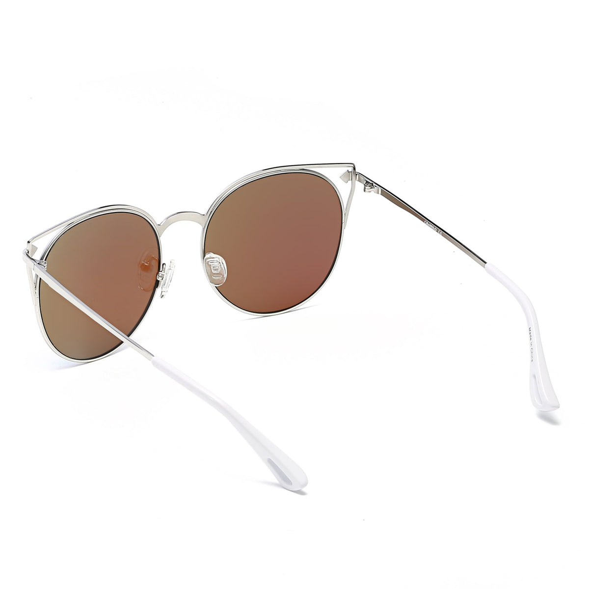 CLAYTON | Women Round Petite Cat Eye Sunglasses Circle - Charming Charlie