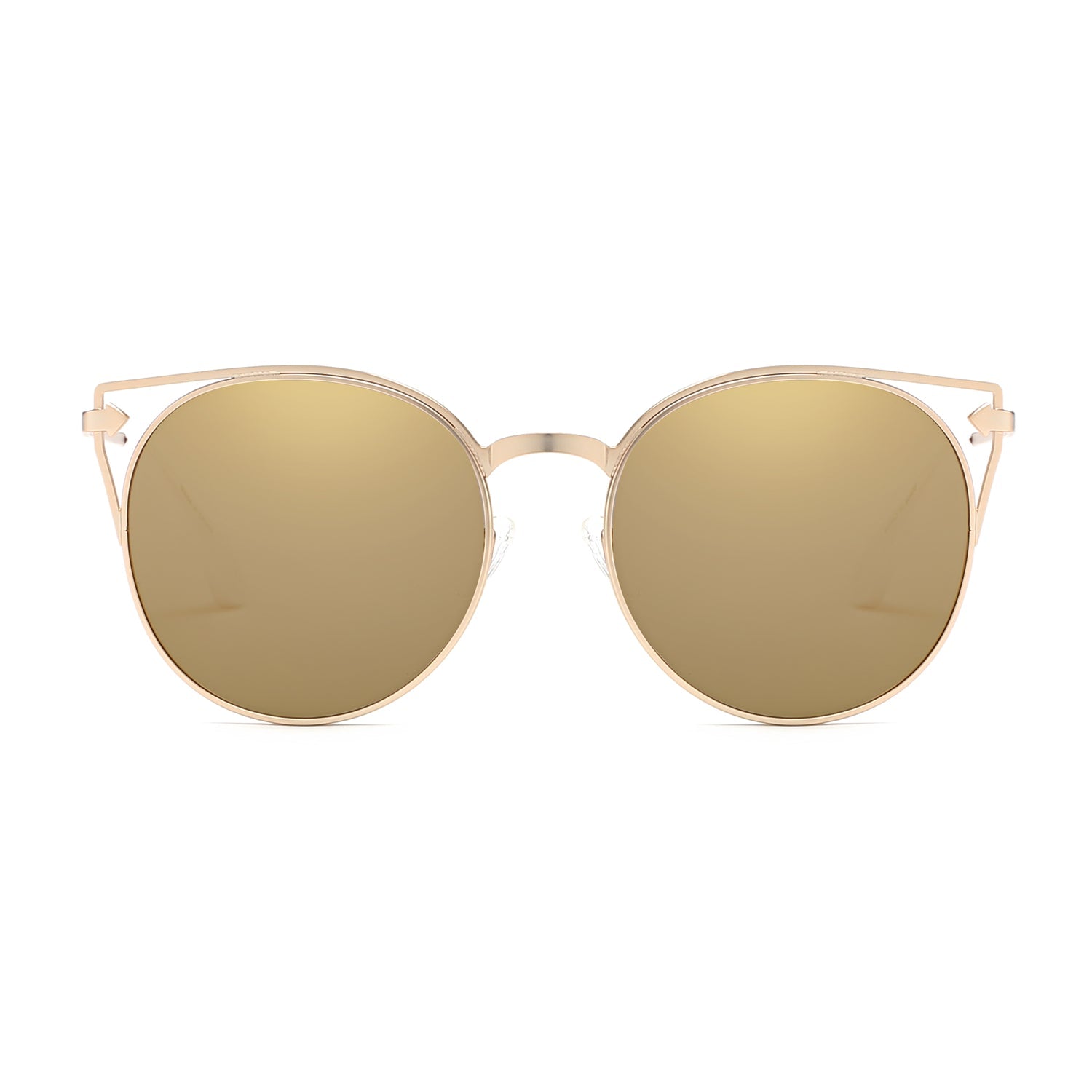 CLAYTON | Women Round Petite Cat Eye Sunglasses Circle - Charming Charlie