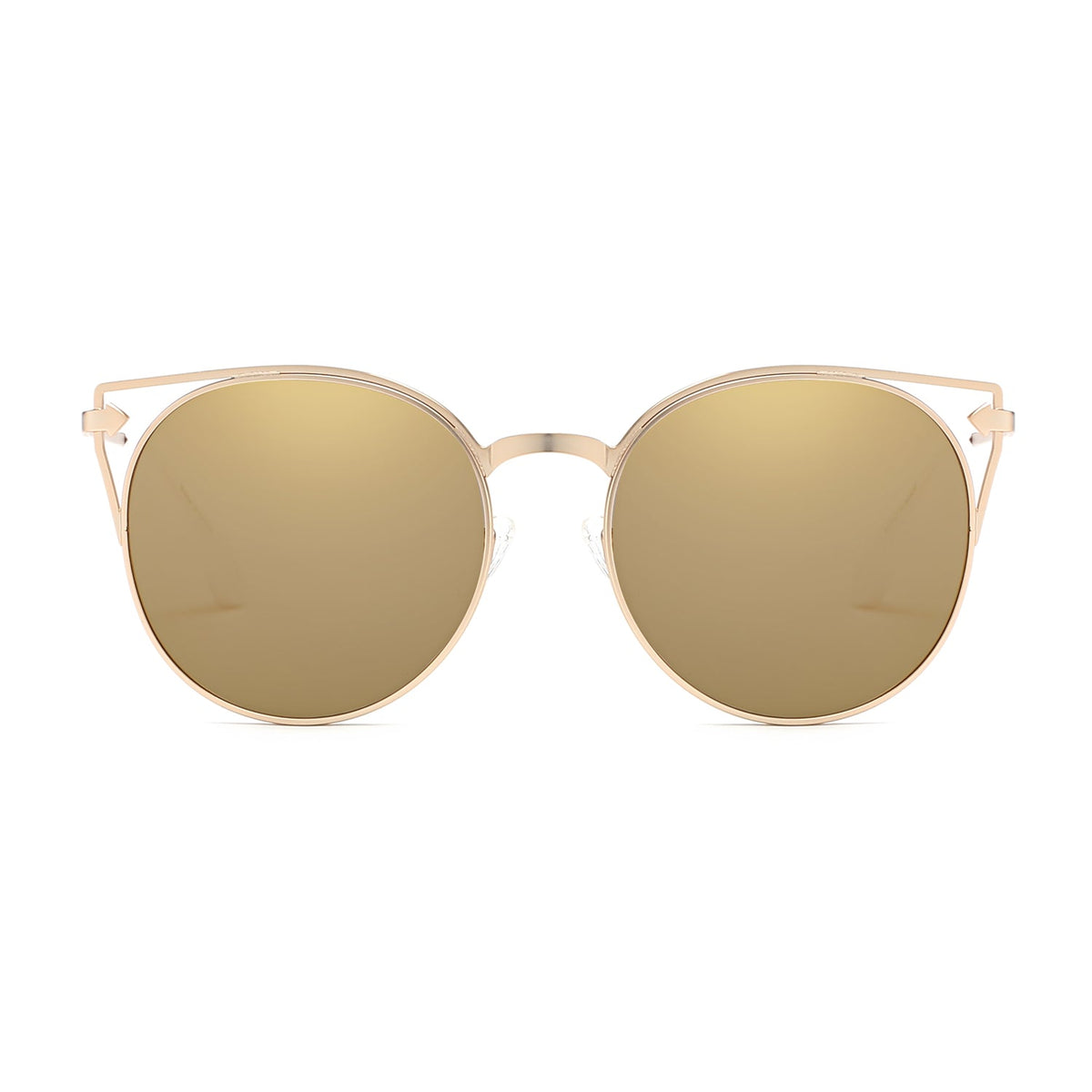 CLAYTON | Women Round Petite Cat Eye Sunglasses Circle - Charming Charlie
