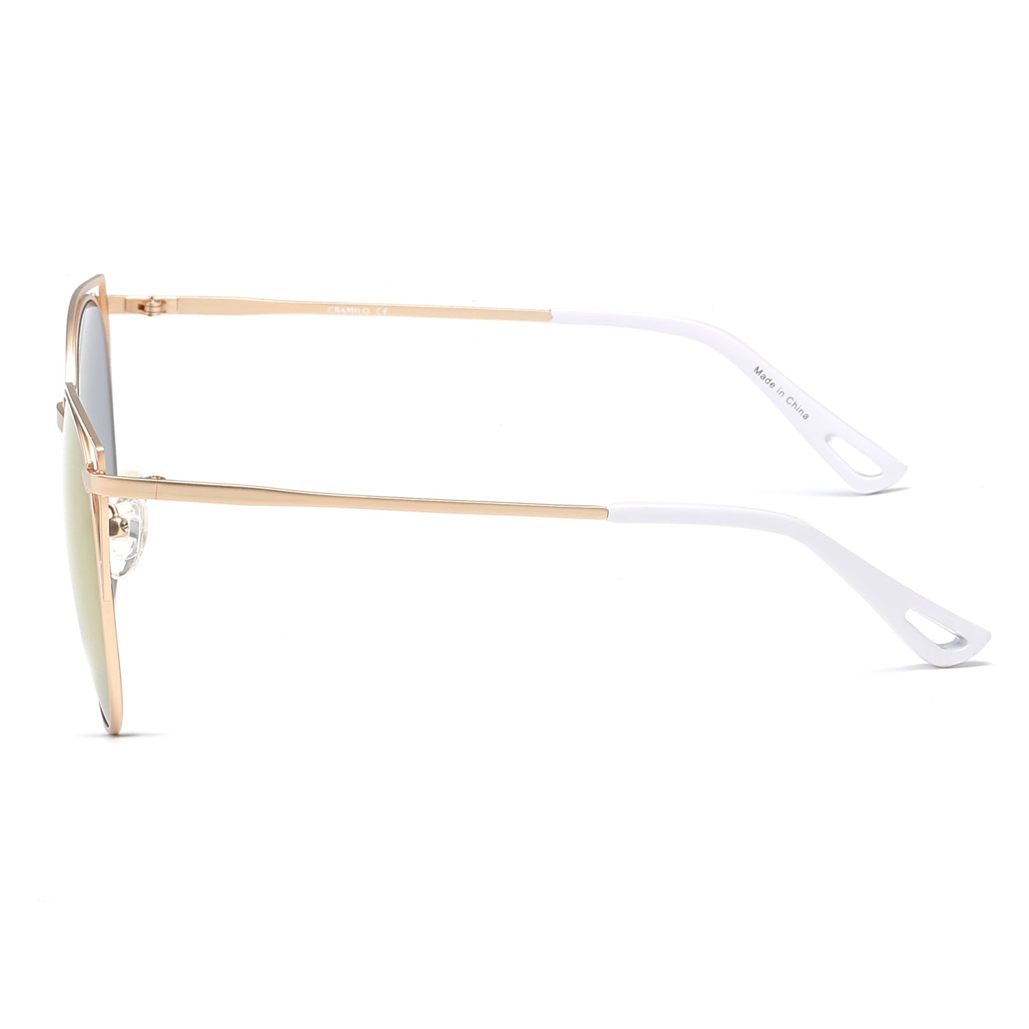 CLAYTON | Women Round Petite Cat Eye Sunglasses Circle - Charming Charlie