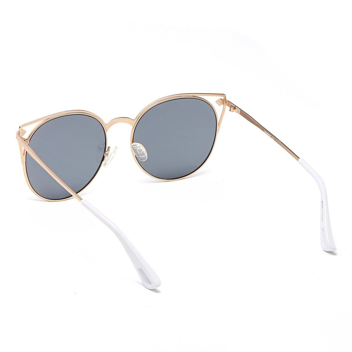 CLAYTON | Women Round Petite Cat Eye Sunglasses Circle - Charming Charlie