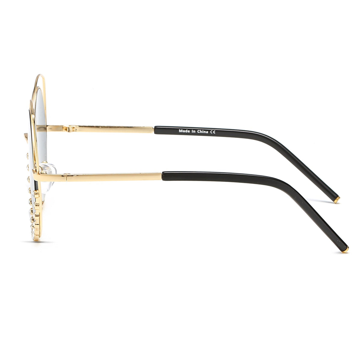 Holland - Pearl-Studded Cut-Out Cat Eye Princess Sunglasses - Charming Charlie