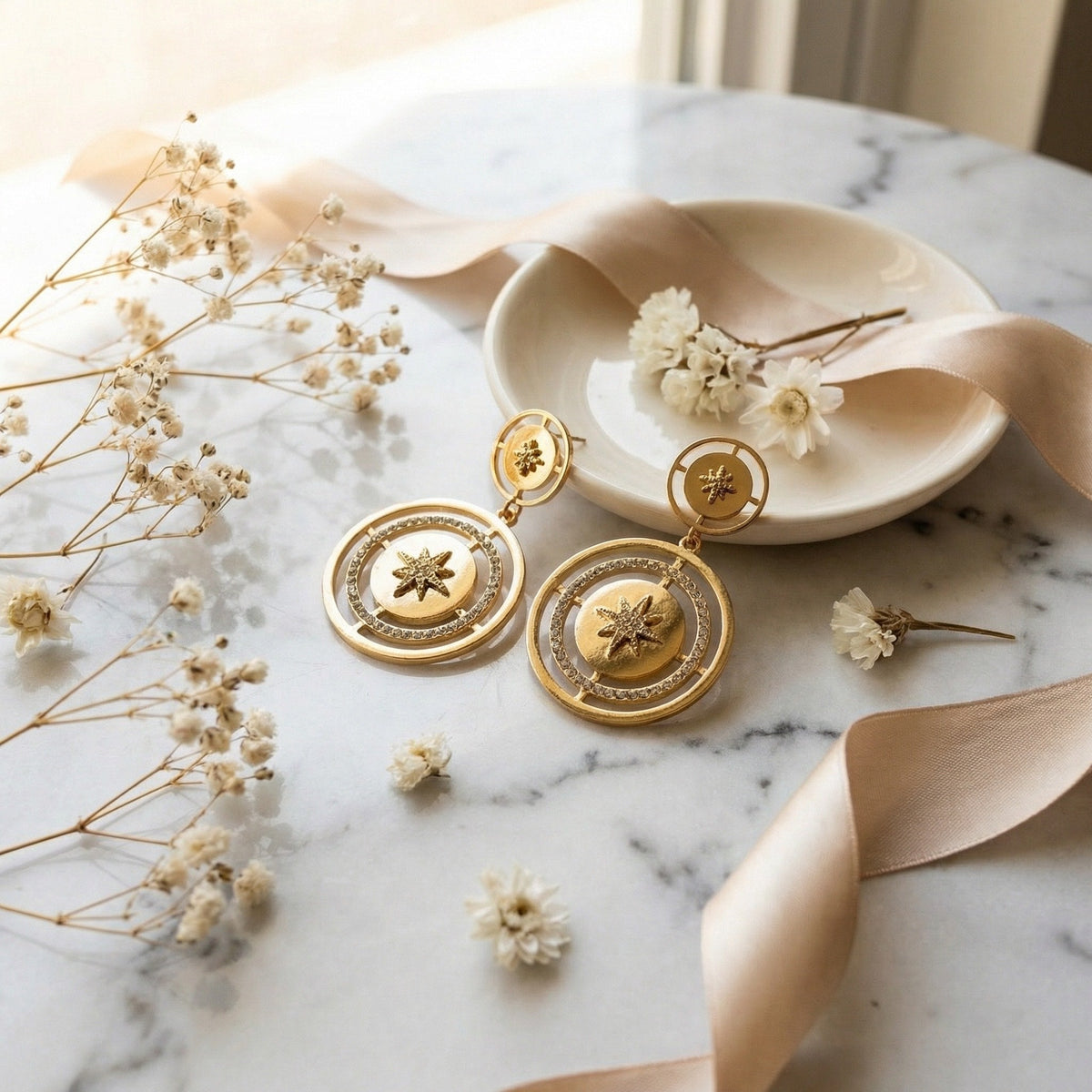 Star Medalion Earring - Charming Charlie