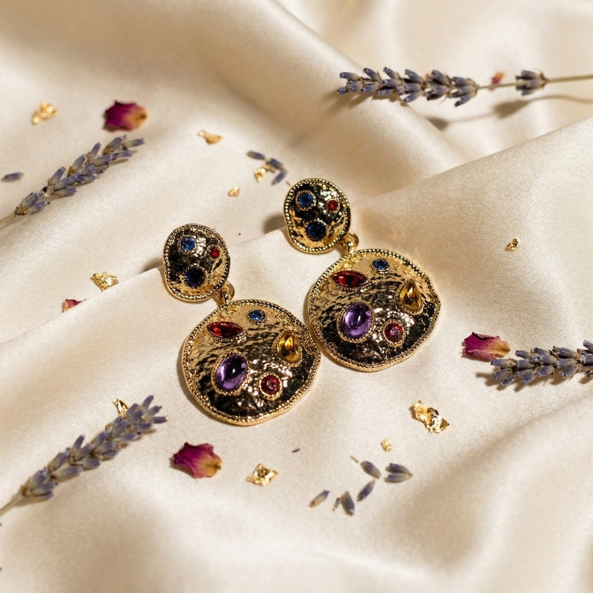 Royal Multi Stone Crystal Earring - Charming Charlie