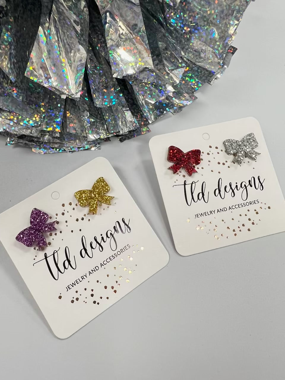 Game Day Bow Studs - Charming Charlie