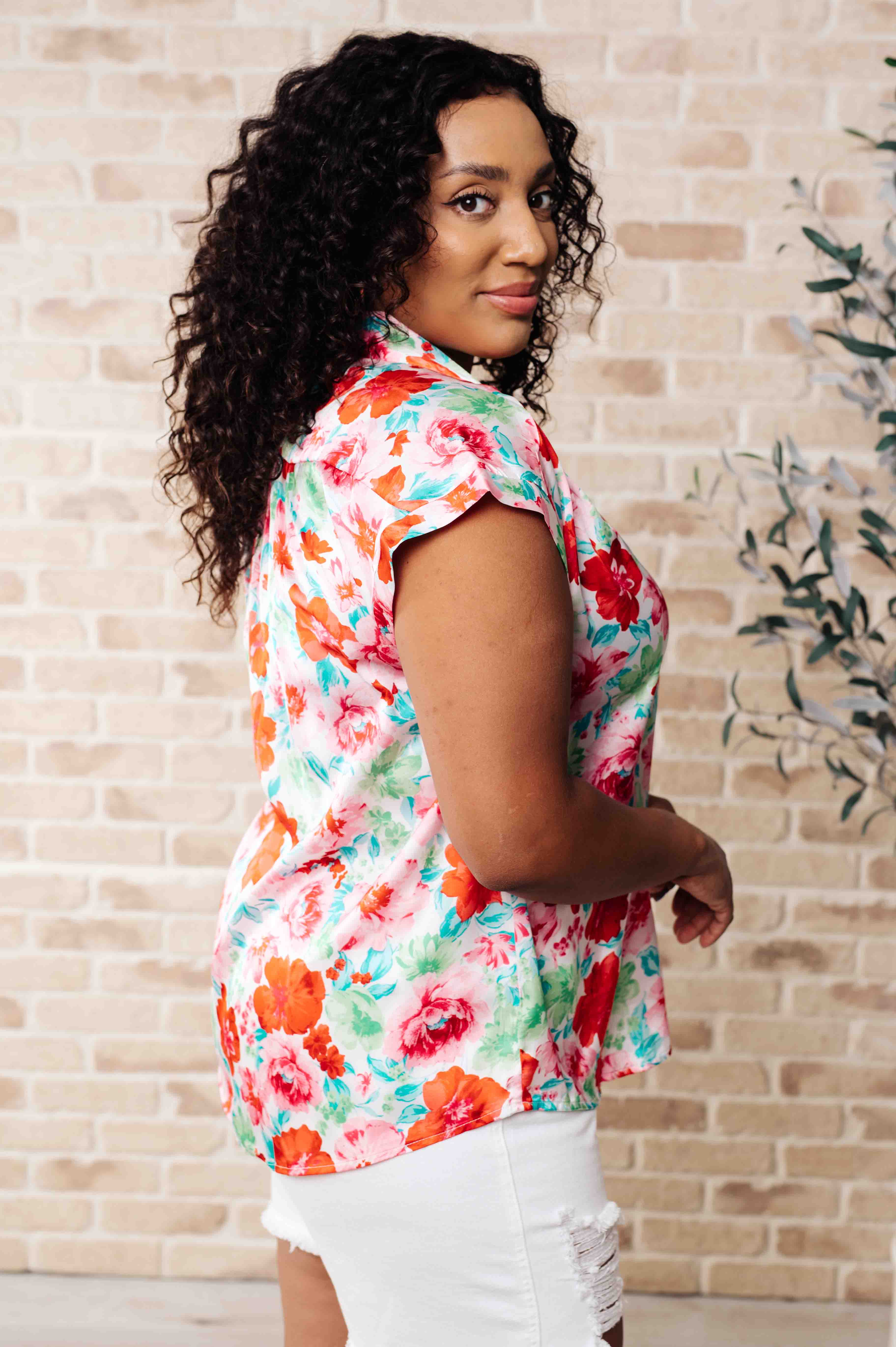 I Melt With You Collared Blouse - Charming Charlie