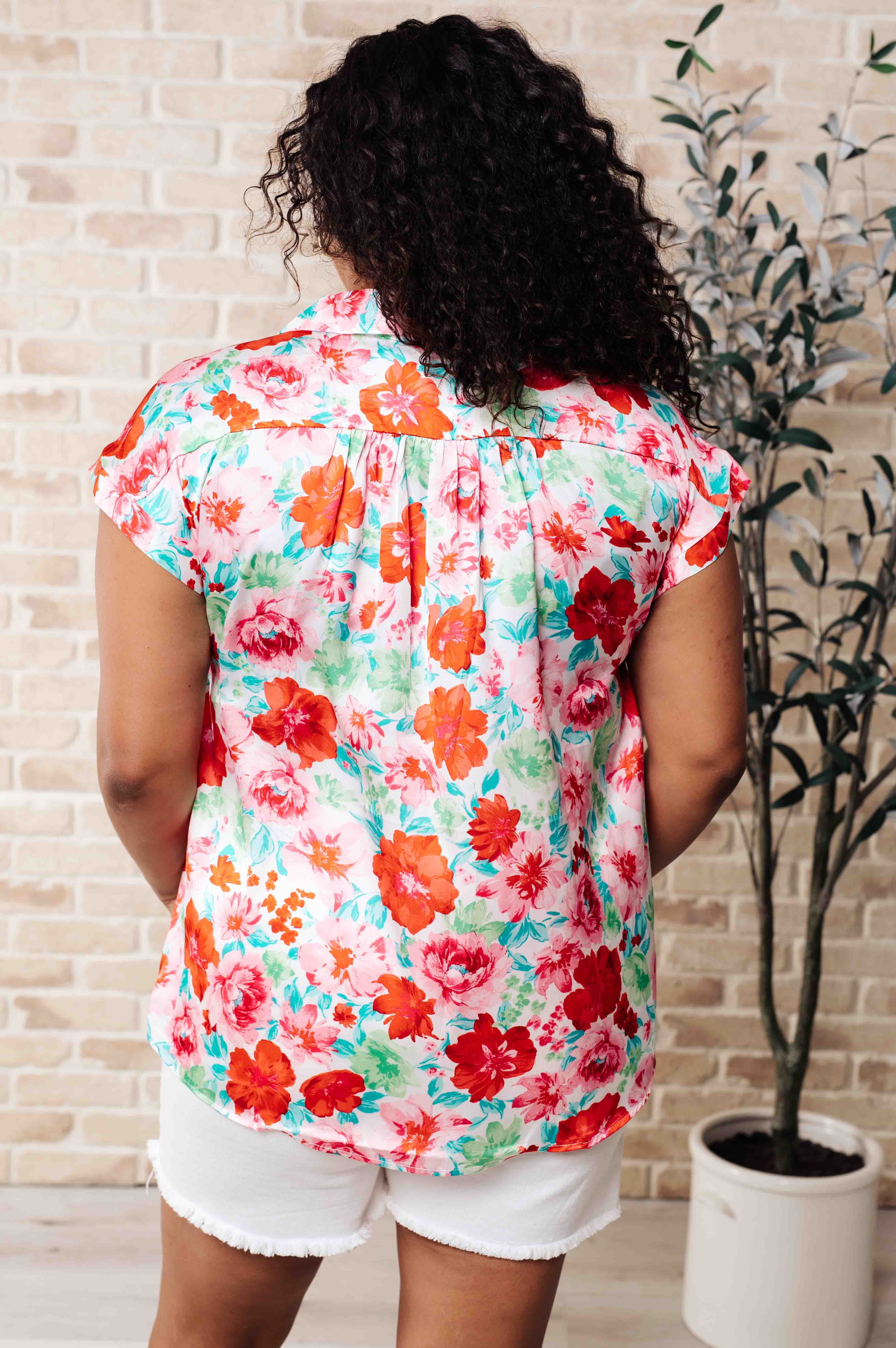 I Melt With You Collared Blouse - Charming Charlie