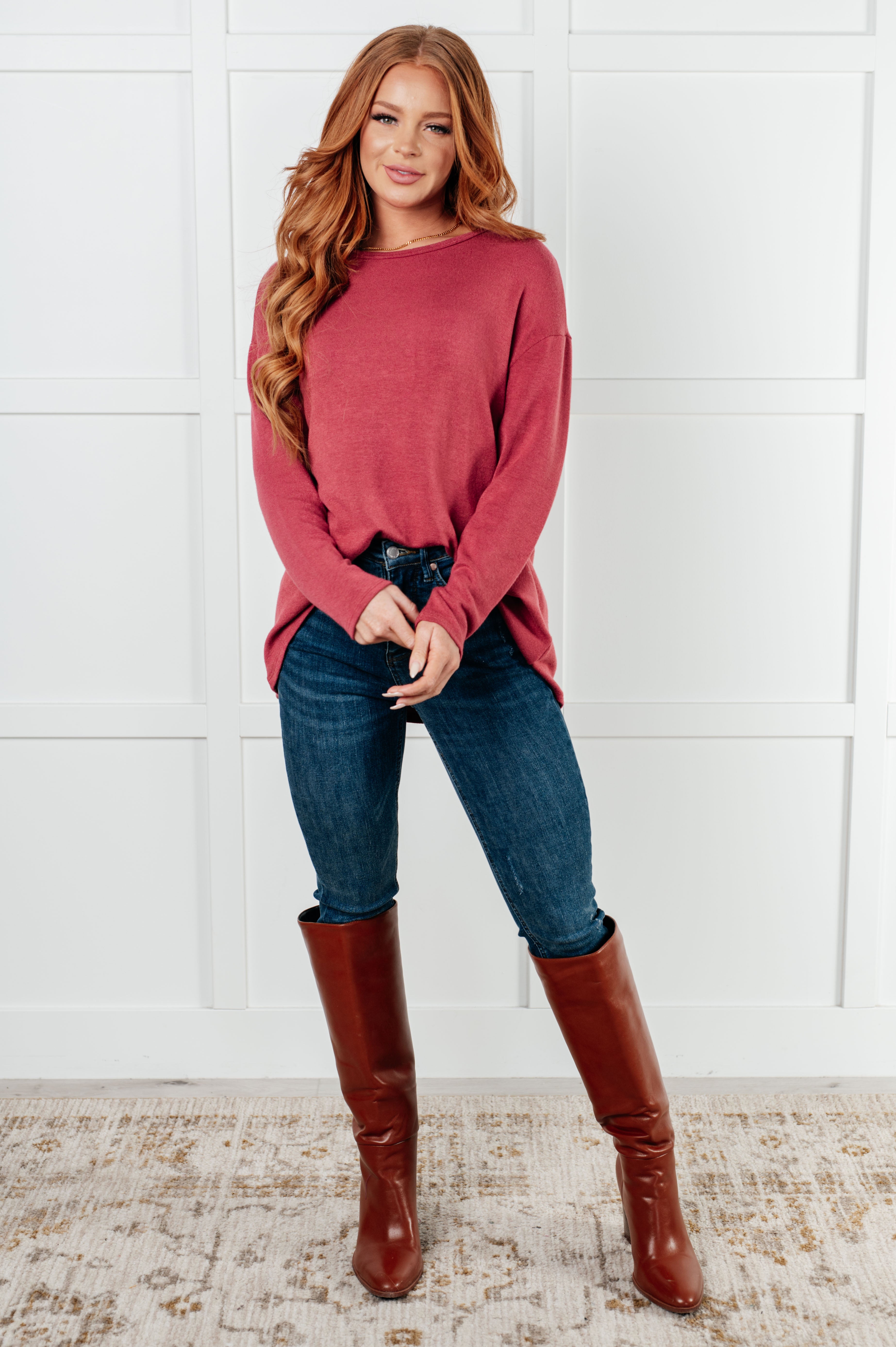 If I'm Picking Long Sleeve Top - Charming Charlie