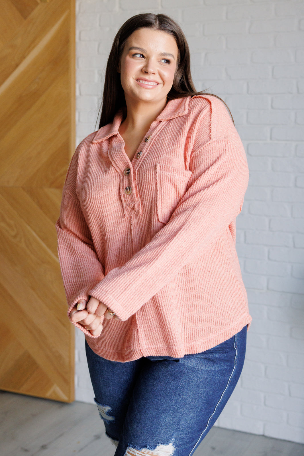 If You Want Forever Ribbed Knit Pullover - Charming Charlie