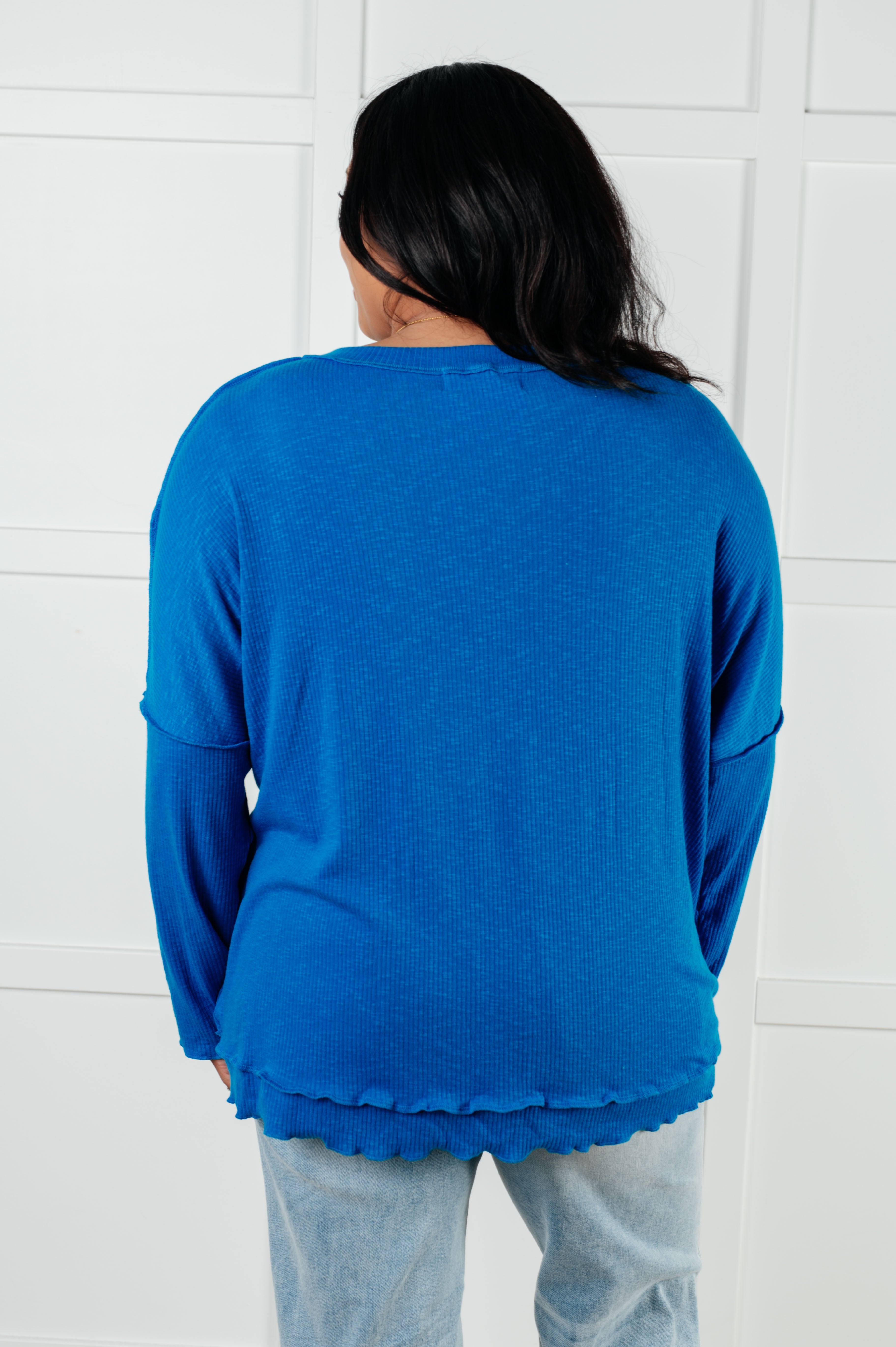 It Looks Easy Ribbed Top - Charming Charlie
