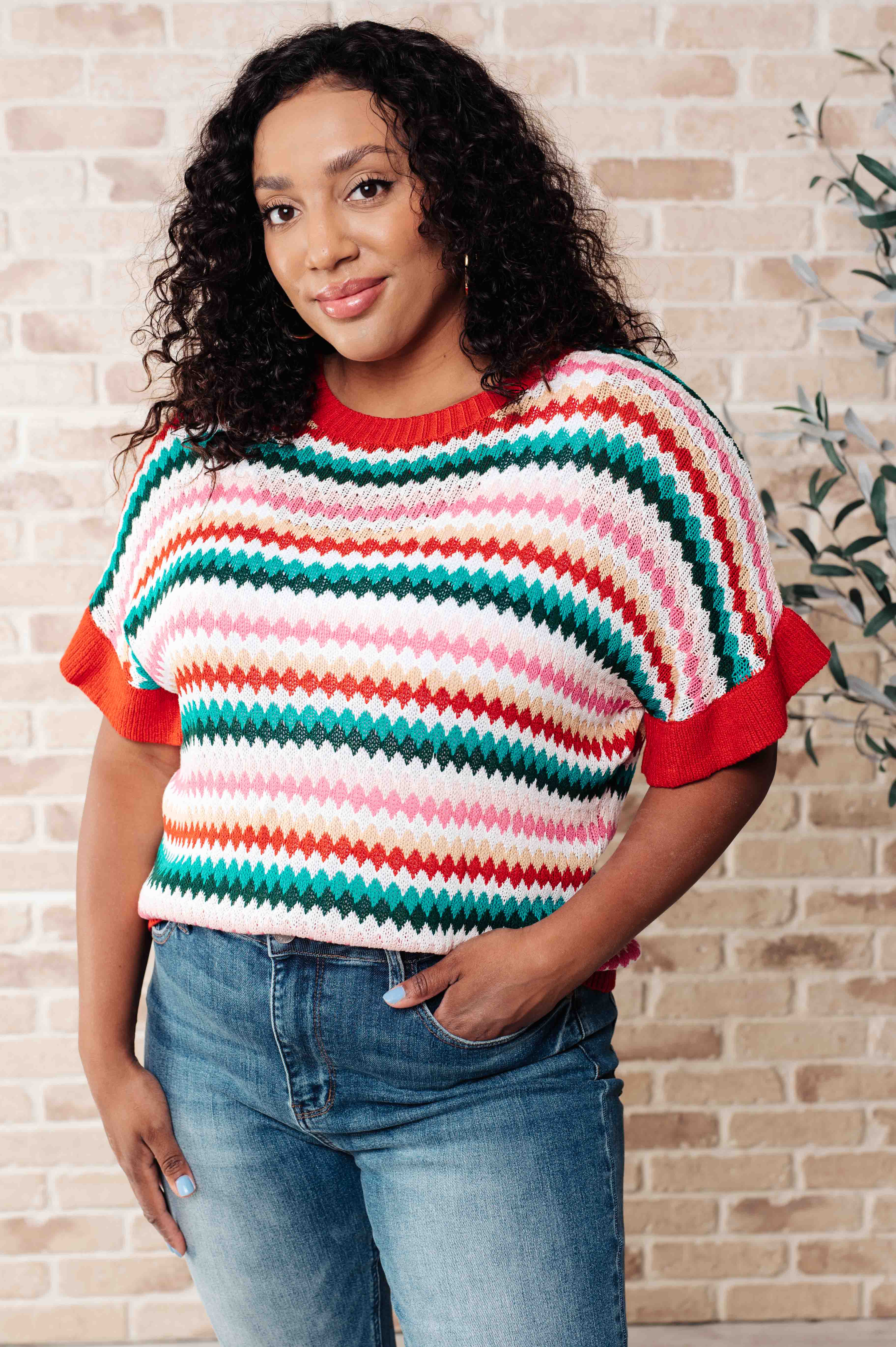 It's a Go Striped Knit Top - Charming Charlie