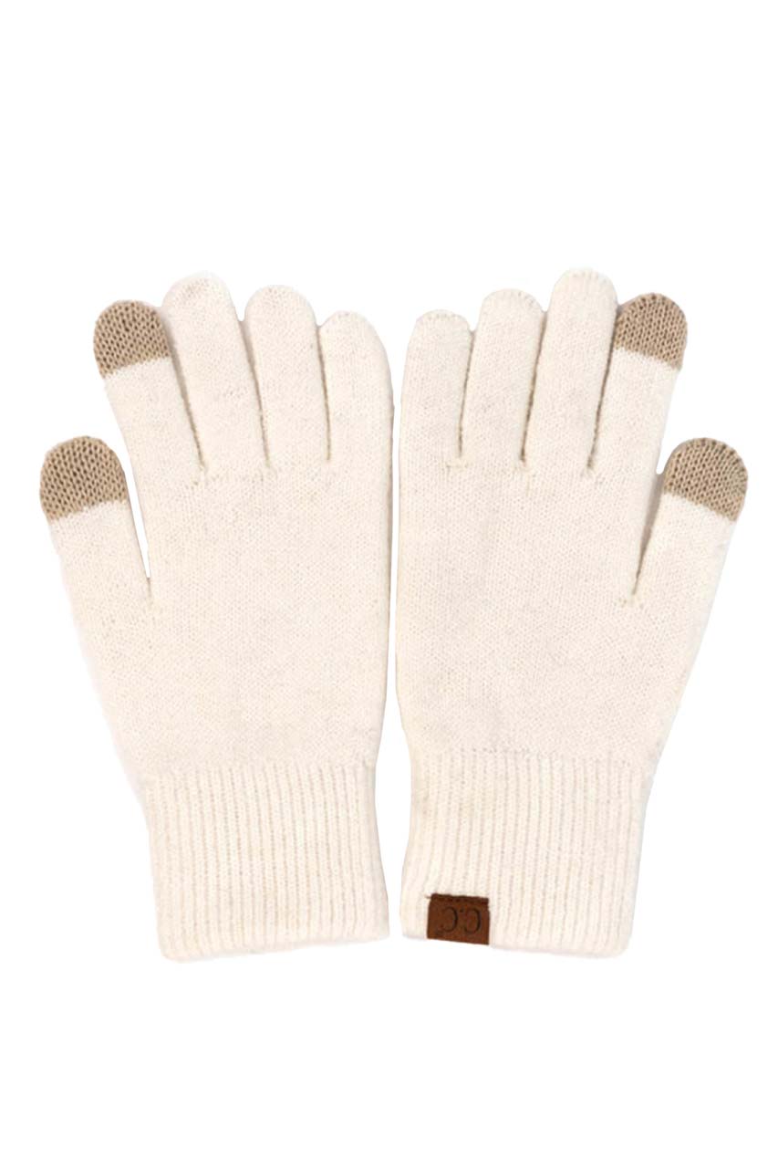 Ivory C.C Soft Recycled Fine Yarn Gloves, This beautiful gloves design gives you the ability to highlight and/or contrast many different outfits. Stay warm and soft with this gloves especially in the cold weather. Perfect pair to holiday season, outdoor activity, camping, running, skiing and holiday shopping. Keep yourself cozy and warm.