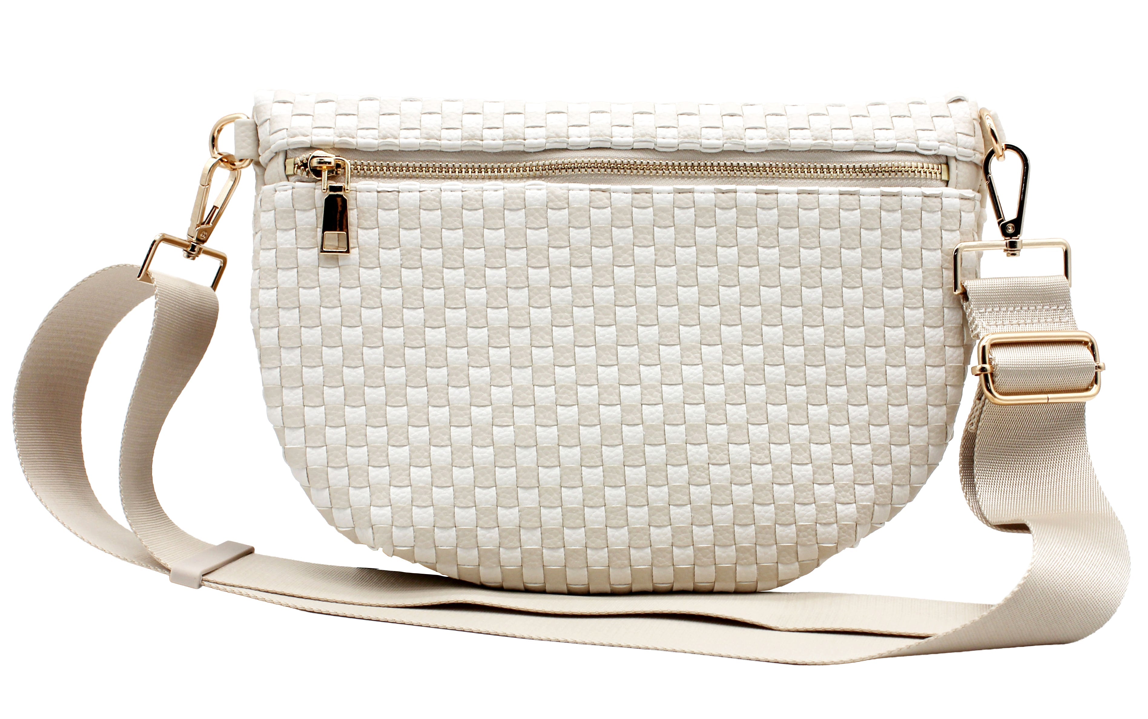 Checkered PU Crossbody Bag - Charming Charlie