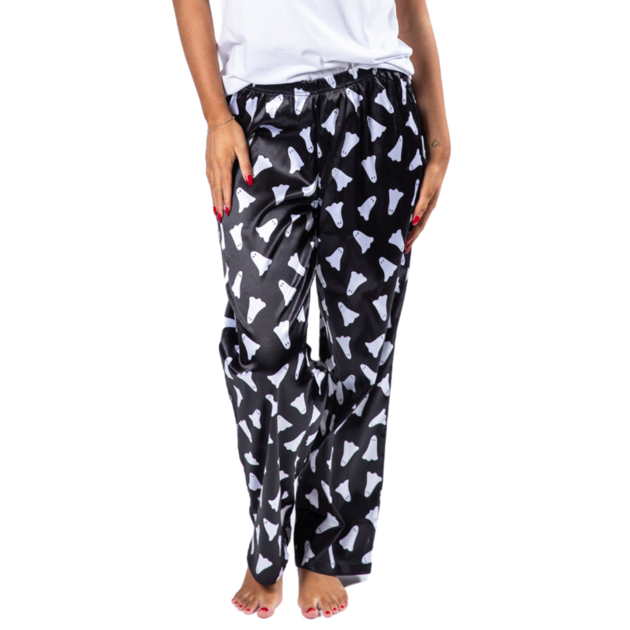Boo! Satin Pajama Pants - Charming Charlie