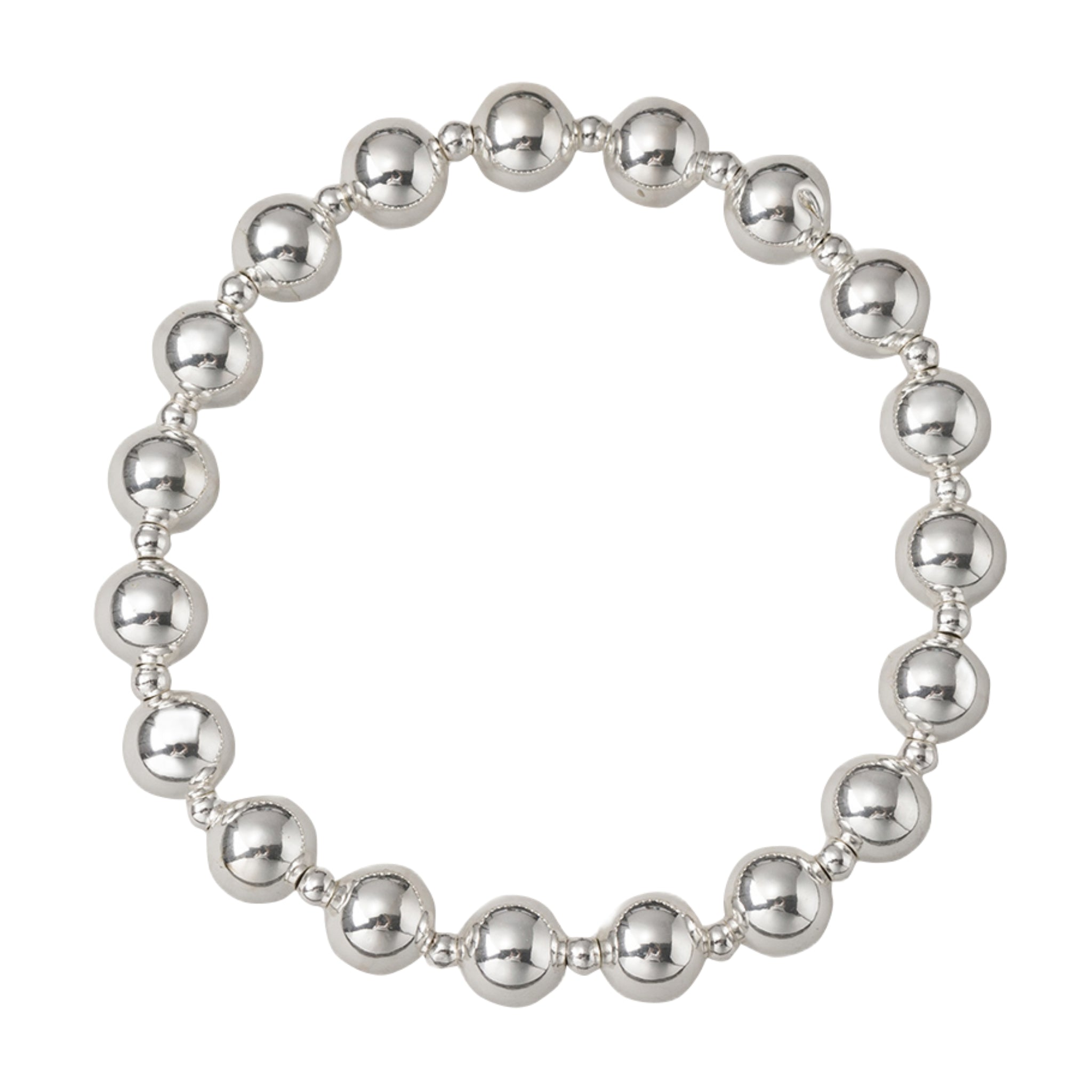 18K Gold Plated Ball Beaded Stretch Bracelet