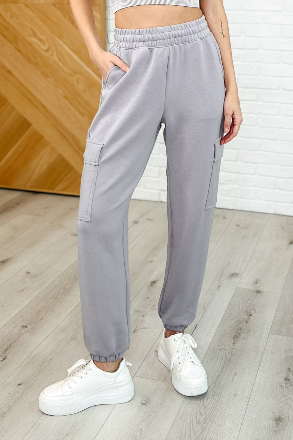 Jog and Snog Joggers in Mystic Grey - Charming Charlie