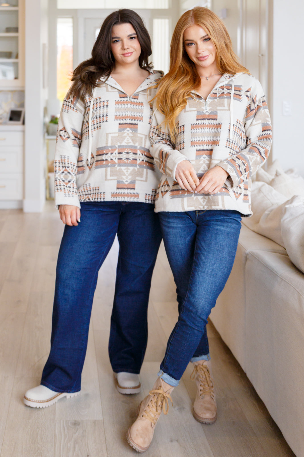 Just Going For It Aztec Hoodie - Charming Charlie